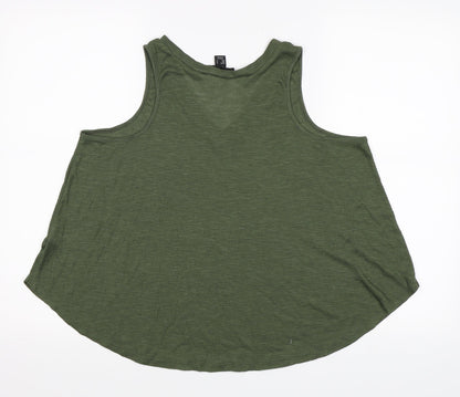 Primark Womens Green   Basic Tank Size 16
