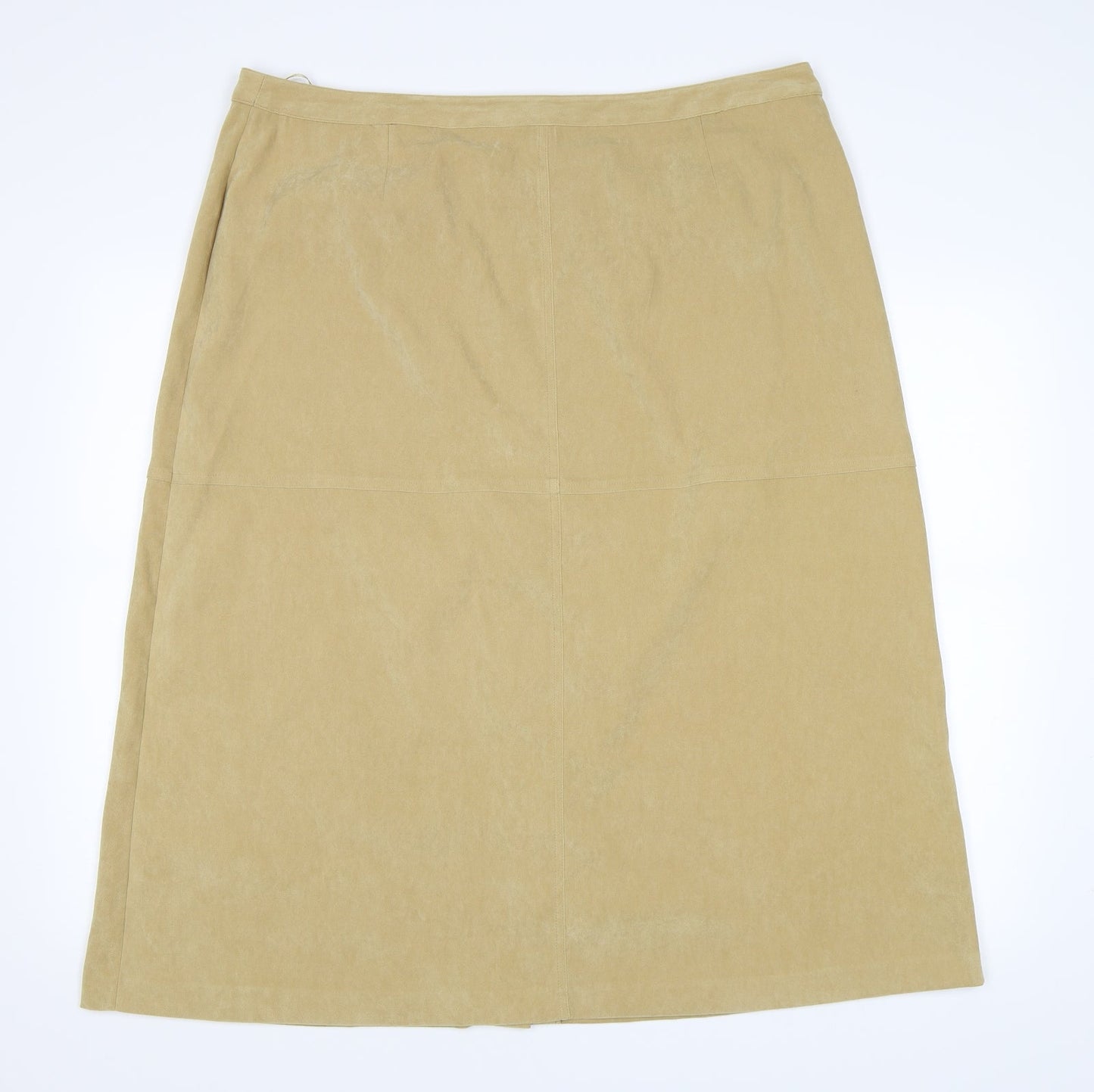 Plus Collection Womens Yellow   A-Line Skirt Size 22