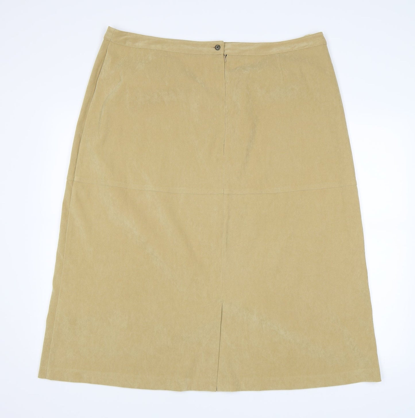 Plus Collection Womens Yellow   A-Line Skirt Size 22