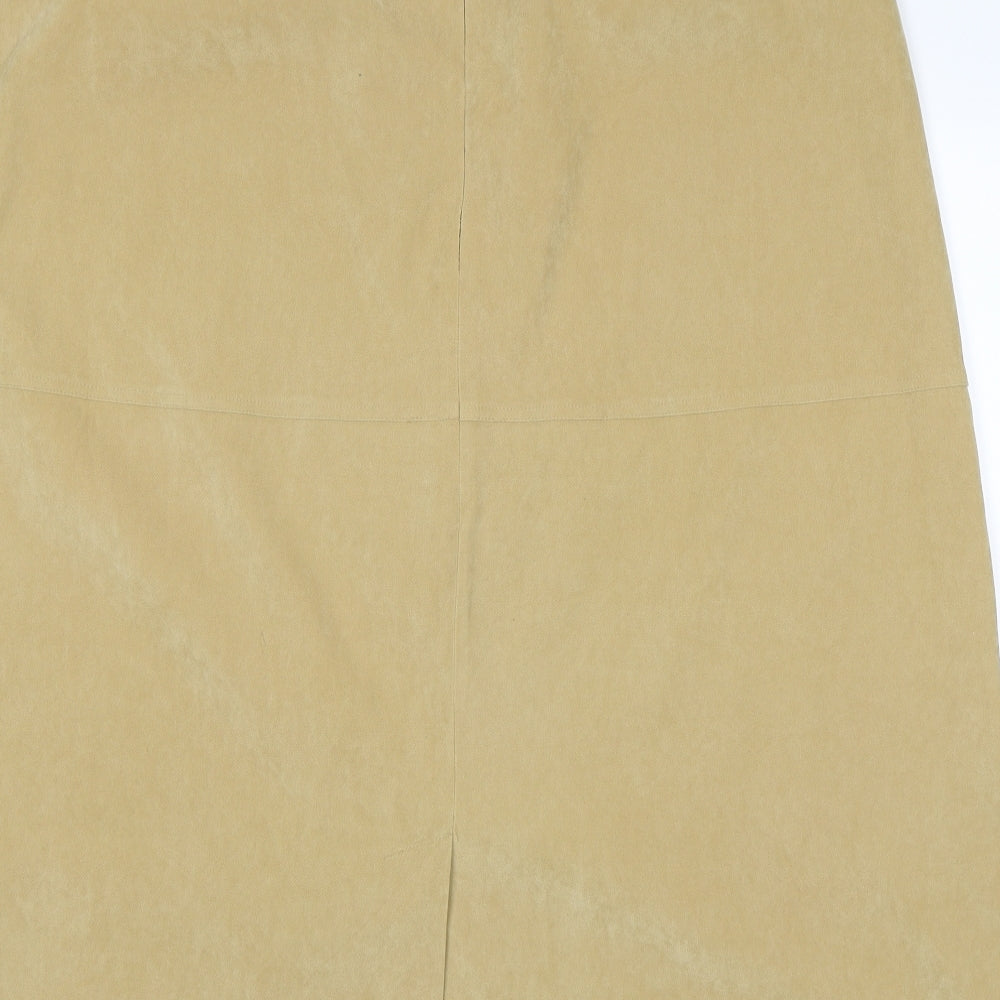 Plus Collection Womens Yellow   A-Line Skirt Size 22