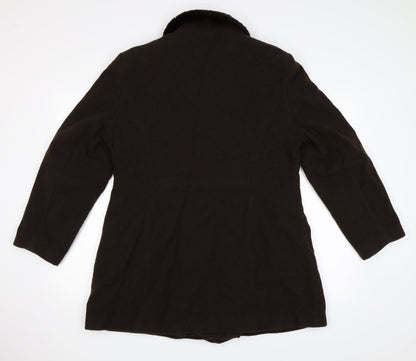 Womens UK Size 14 Richards Brown Pea Coat