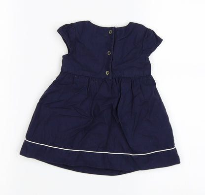 Marks and Spencer Girls Blue   Fit & Flare  Size 0-3 Months