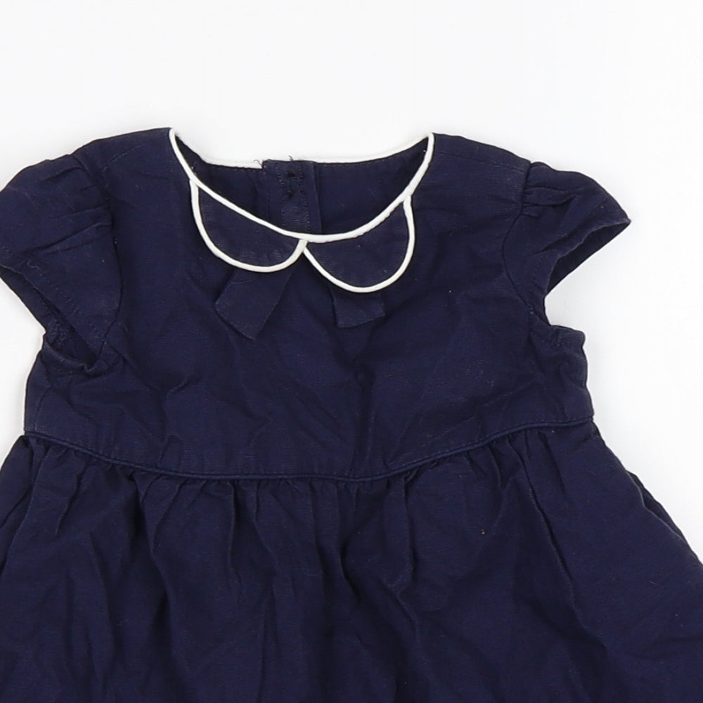 Marks and Spencer Girls Blue   Fit & Flare  Size 0-3 Months
