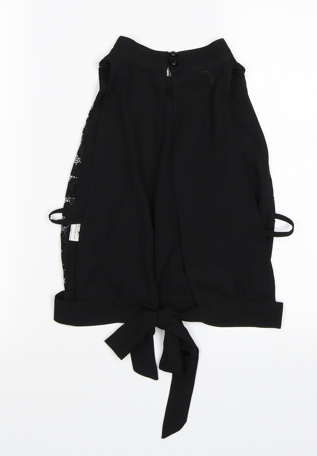 Womens UK Size M Love Black Basic Tank