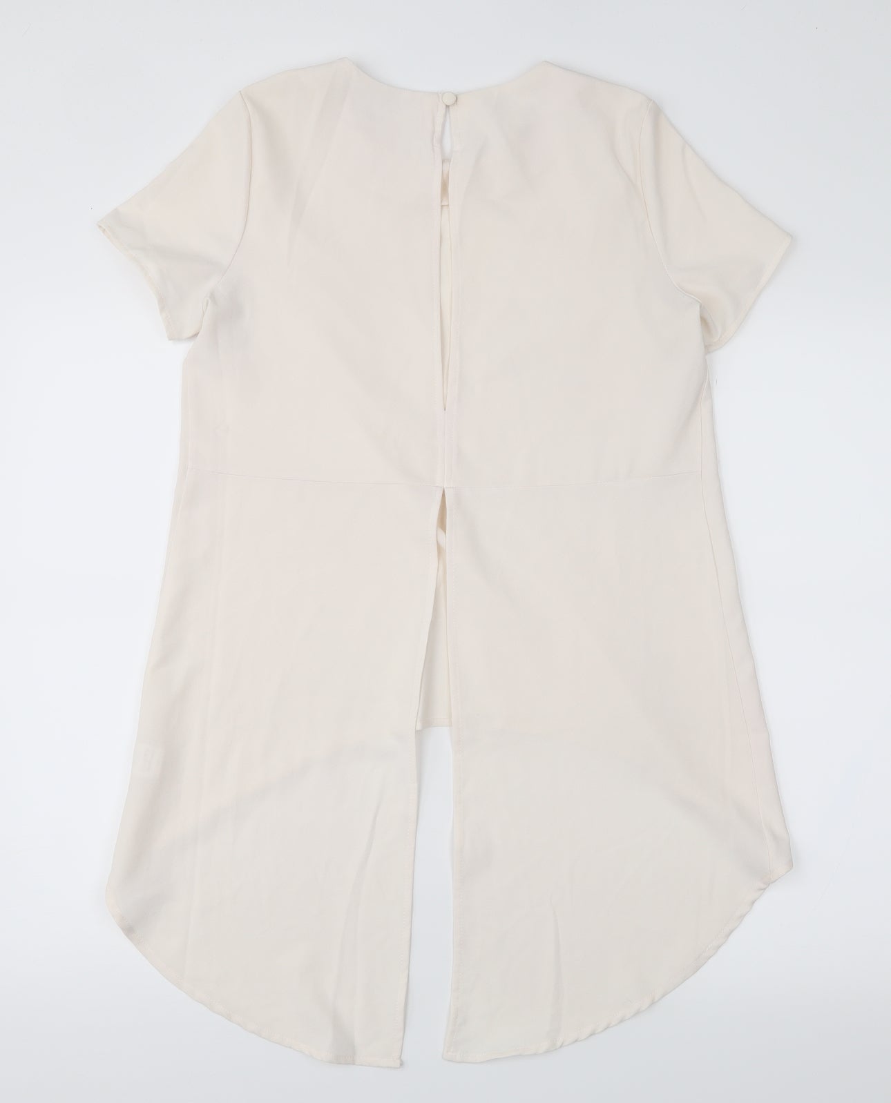 Womens UK Size 10 Glamorous Beige Basic Blouse