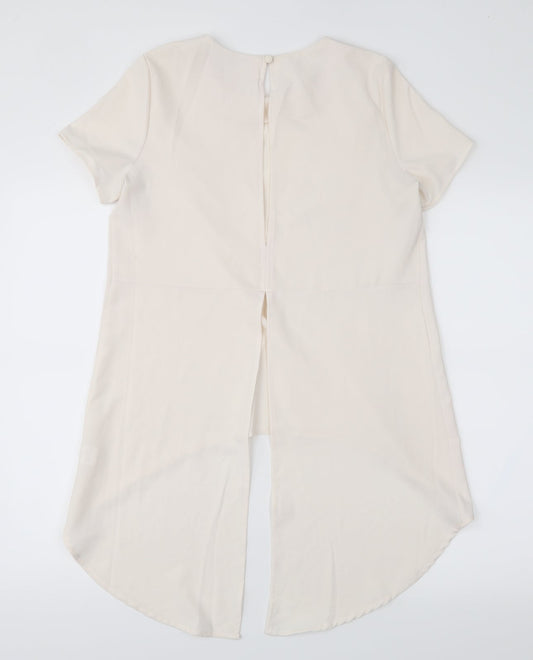 Glamorous Womens Beige   Basic Blouse Size 10