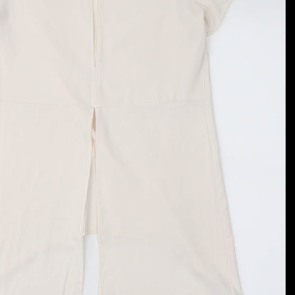 Womens UK Size 10 Glamorous Beige Basic Blouse