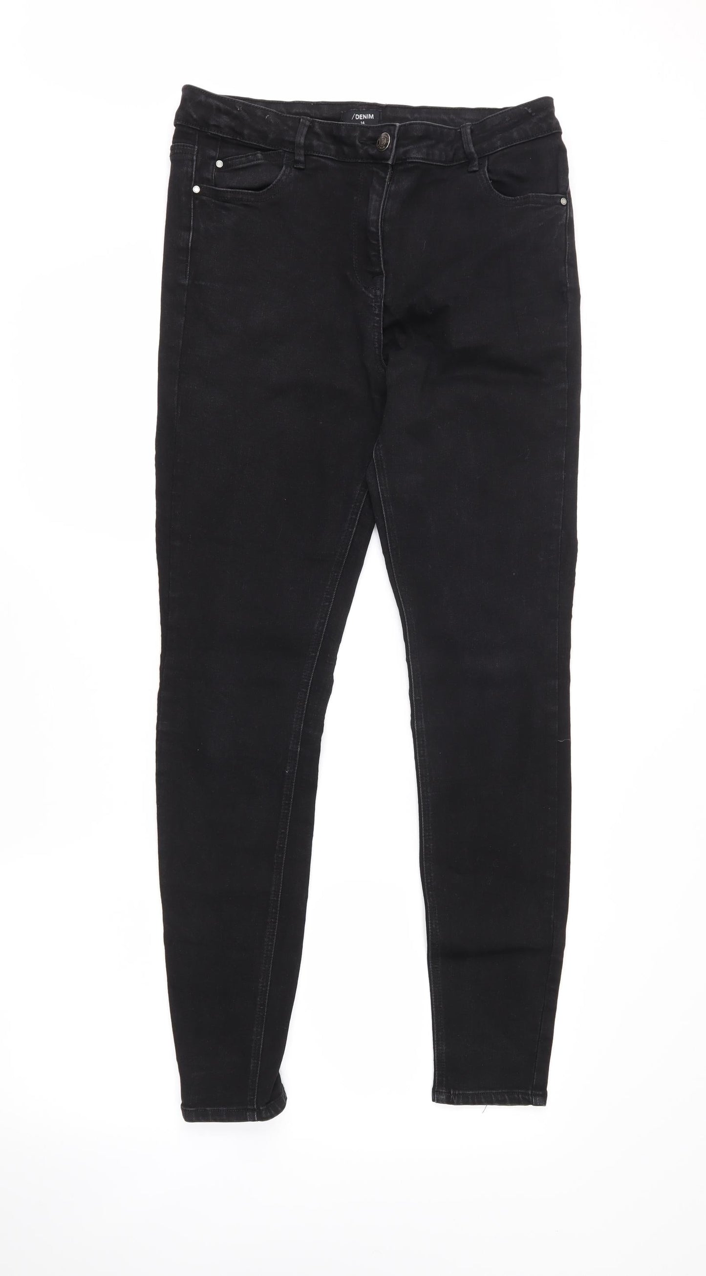 /Denim Womens Black   Skinny Jeans Size 14 L28.5 in