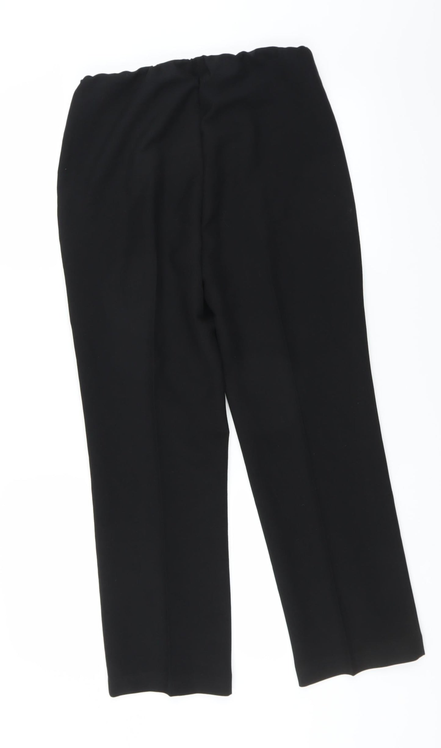Womens UK Size 10 Preworn Regular Fit  Black Trousers