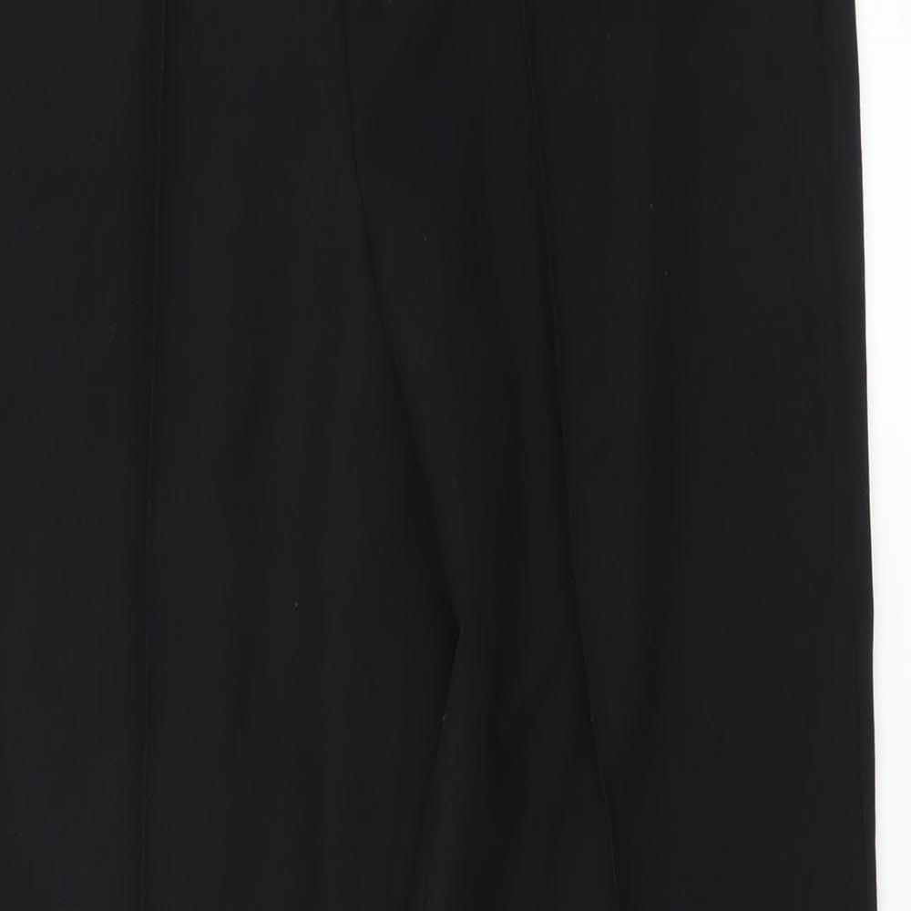 Womens UK Size 10 Preworn Regular Fit  Black Trousers