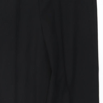 Womens UK Size 10 Preworn Regular Fit  Black Trousers