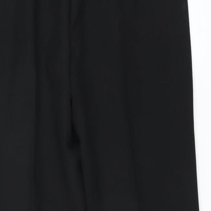 Womens UK Size 10 Preworn Regular Fit  Black Trousers