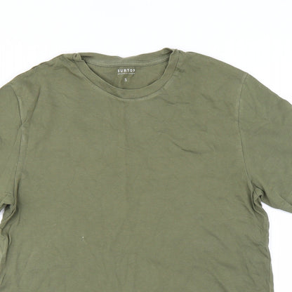 Mens UK Size S Burton Green  T-Shirt