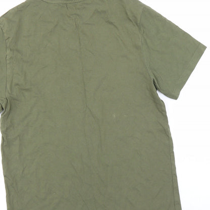 Mens UK Size S Burton Green  T-Shirt