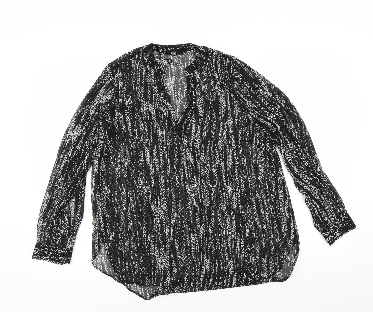 F&F Womens Black   Basic Blouse Size 12