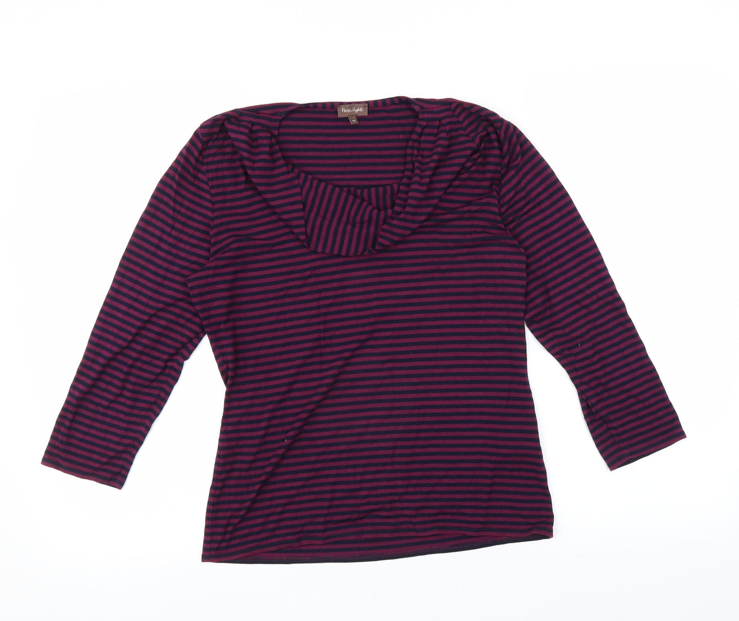 Womens UK Size 14 Phase Eight Purple Basic Blouse