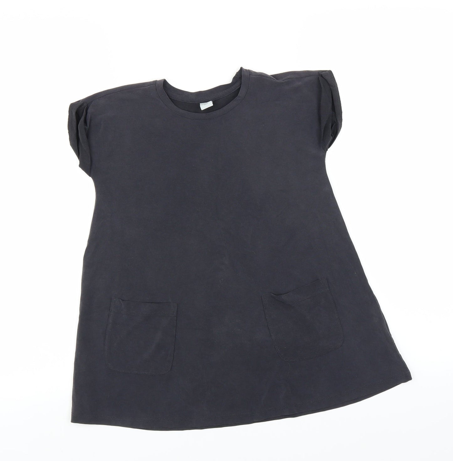 Sainsburys Girls Grey   T-Shirt Dress  Size 4 Years