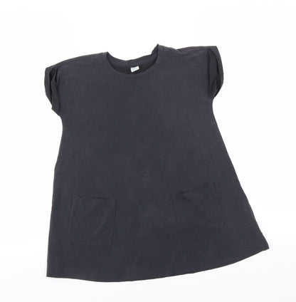Sainsburys Girls Grey   T-Shirt Dress  Size 4 Years