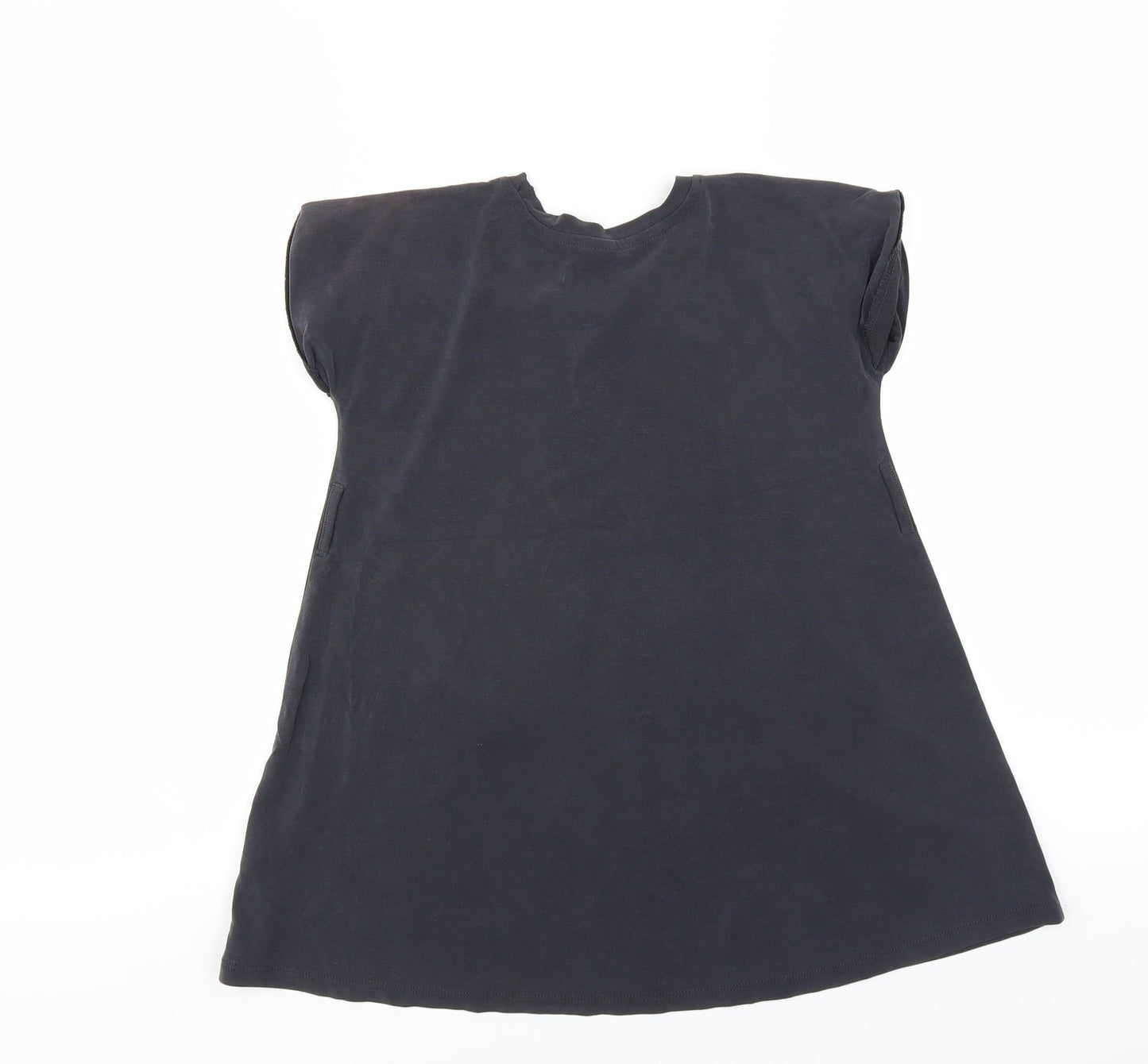 Sainsburys Girls Grey   T-Shirt Dress  Size 4 Years