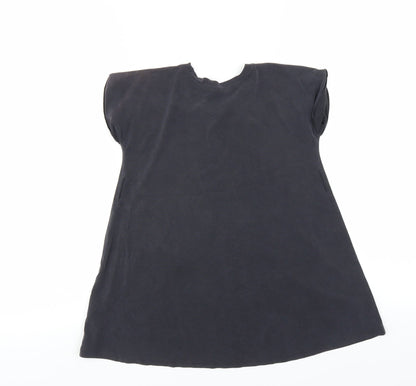 Sainsburys Girls Grey   T-Shirt Dress  Size 4 Years