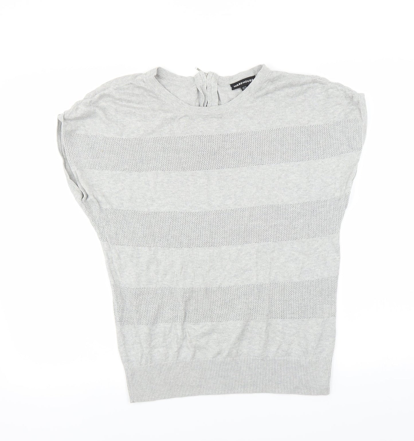 Warehouse Womens Grey   Pullover Jumper Size 10