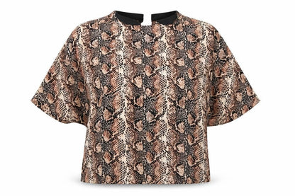 Womens UK Size 10 Primark Brown Basic Blouse