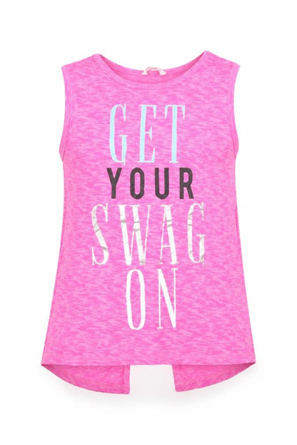 miss evie Girls Pink   Basic Tank Size 11-12 Years