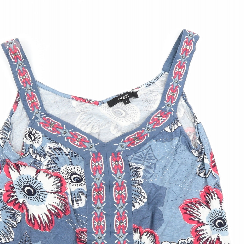 Womens UK Size 8 NEXT Blue Basic Tank