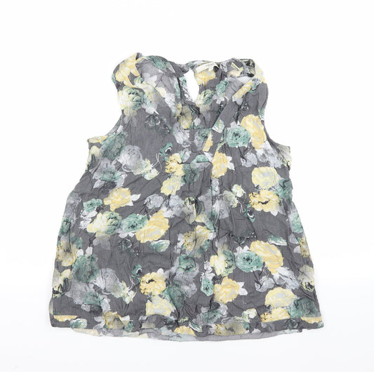 Womens UK Size 8 NEXT Grey Basic Tank