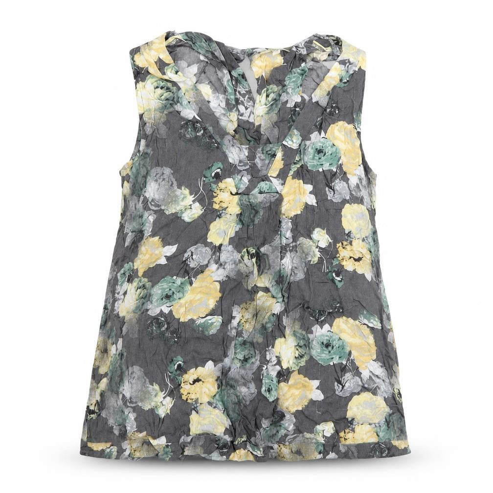 Next Womens Grey Floral  Basic Tank Size 8
