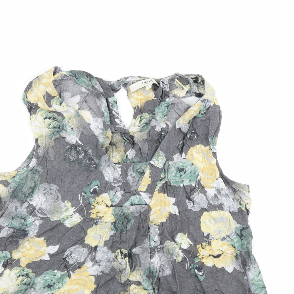 Womens UK Size 8 NEXT Grey Basic Tank