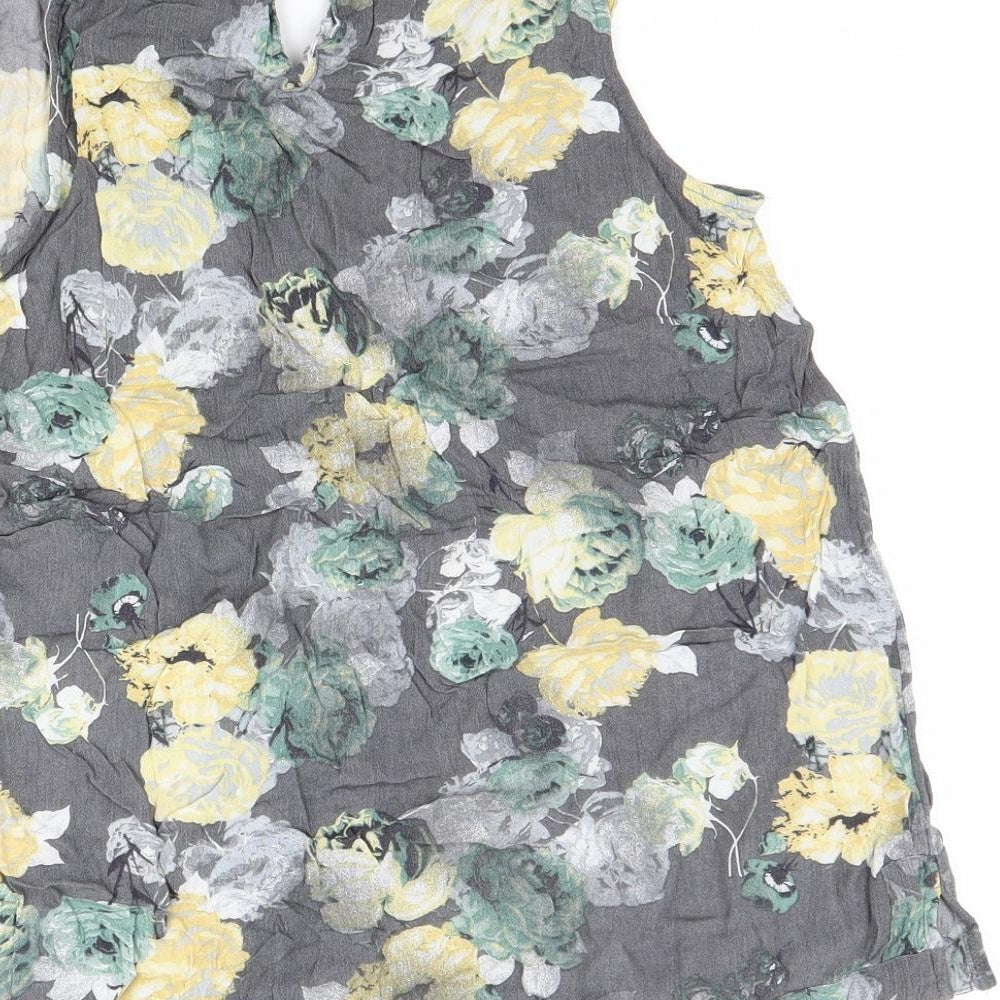 Womens UK Size 8 NEXT Grey Basic Tank