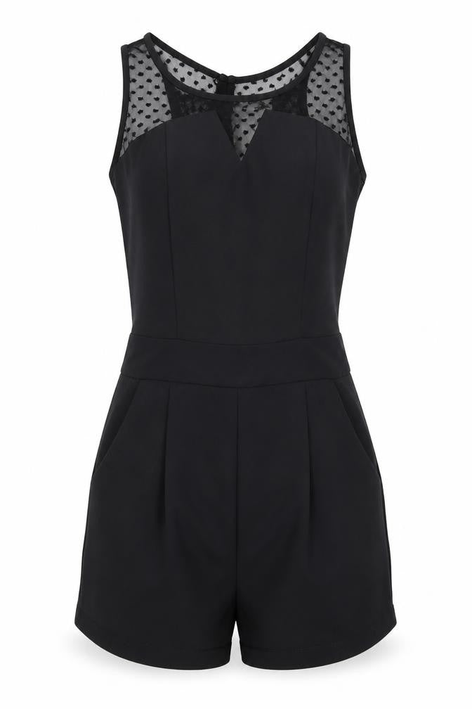 Womens Black   Shorts One-Piece Size 8