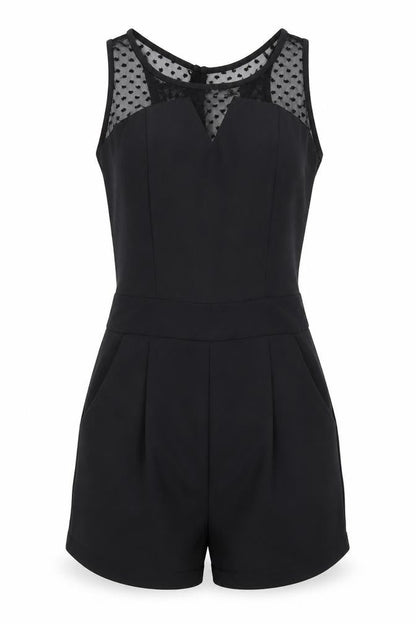 Womens Black   Shorts One-Piece Size 8