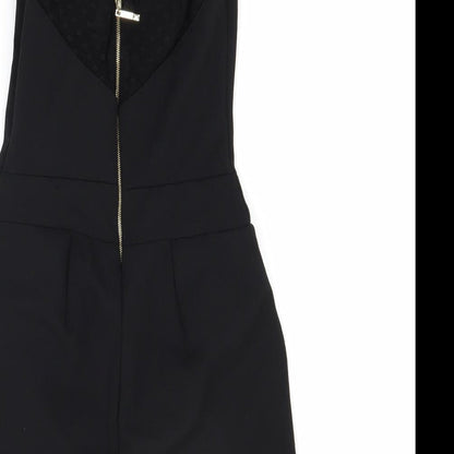 Womens UK Size 8 Preworn One-Piece Black Shorts