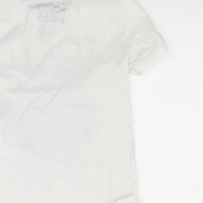 F&F Boys White   Basic T-Shirt Size 5-6 Years  - Japan
