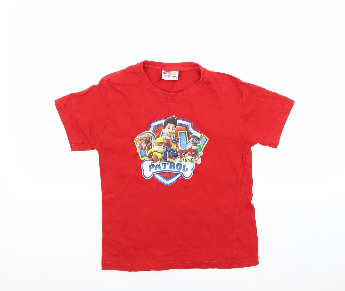 anbor Boys Red   Pullover T-Shirt Size 7-8 Years  - PAW PATROL