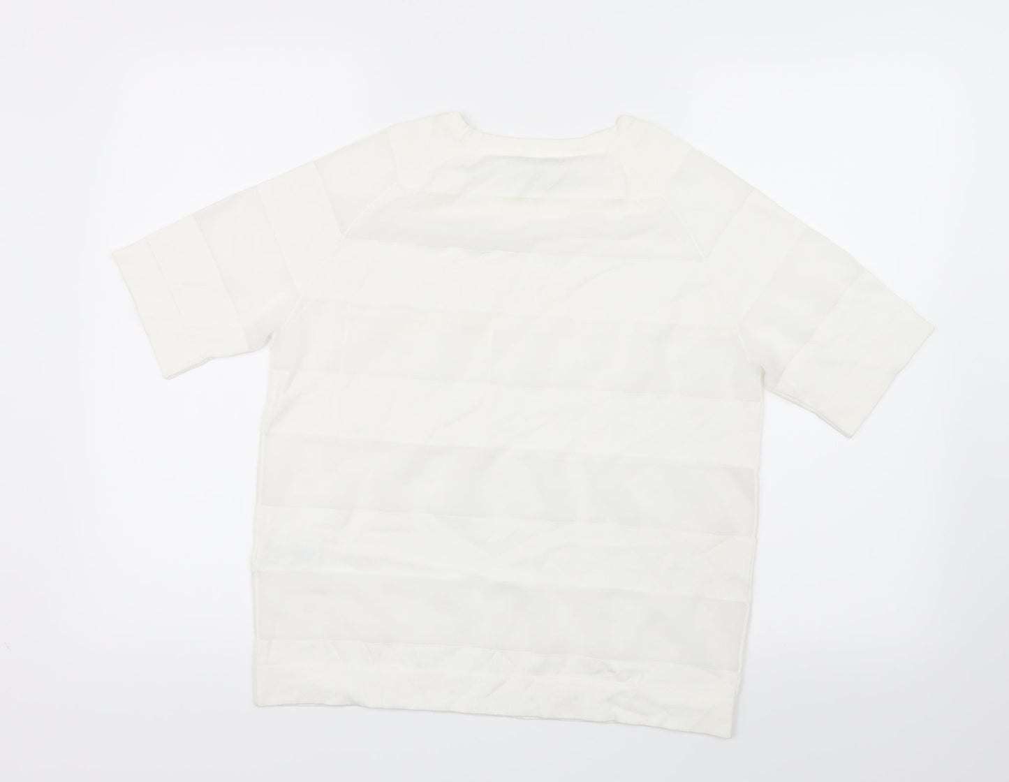 Womens UK Size 12 NEXT White Basic Blouse