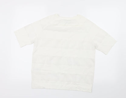 Womens UK Size 12 NEXT White Basic Blouse
