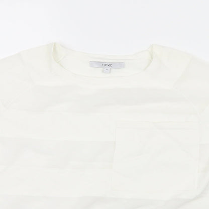 Womens UK Size 12 NEXT White Basic Blouse