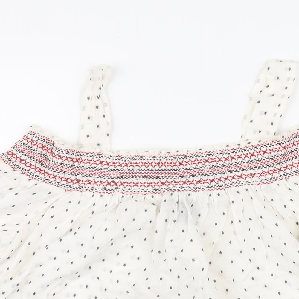 Womens UK Size 12 New Look White Basic Blouse