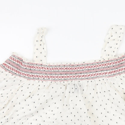 Womens UK Size 12 New Look White Basic Blouse