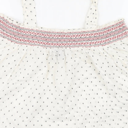 Womens UK Size 12 New Look White Basic Blouse