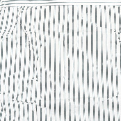 BHS Mens Green Striped   Button-Up Size S