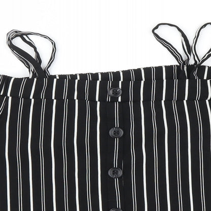 Primark Girls Black Striped  Basic Casual Size 10-11 Years