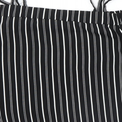 Primark Girls Black Striped  Basic Casual Size 10-11 Years