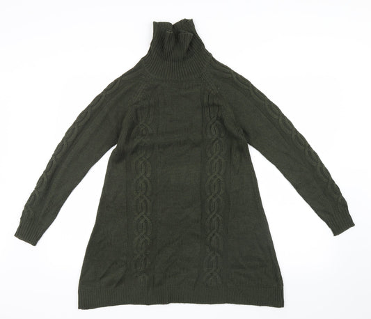 Select Womens Green  Knit Pullover Jumper Size 10