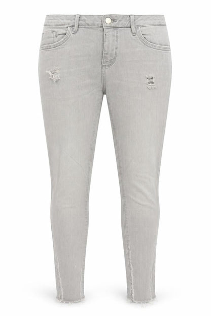 Denim Co Womens Grey  Denim Skinny Jeans Size 10 L26.5 in