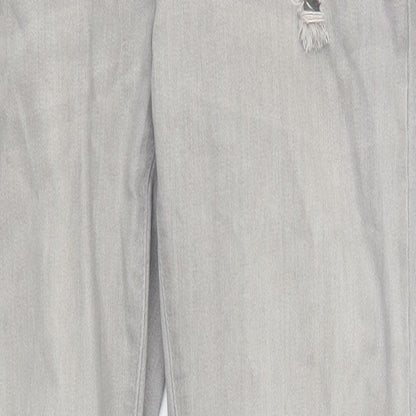 Denim Co Womens Grey  Denim Skinny Jeans Size 10 L26.5 in