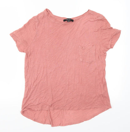 Womens UK Size 12 Select Pink Basic T-Shirt